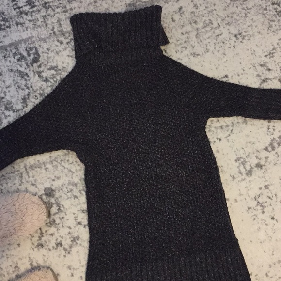 Heathered gray tunic sweater - Picture 3 of 5
